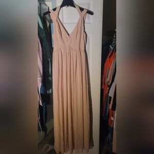 Lulu's Pink Sweetheart Maxi Sundress